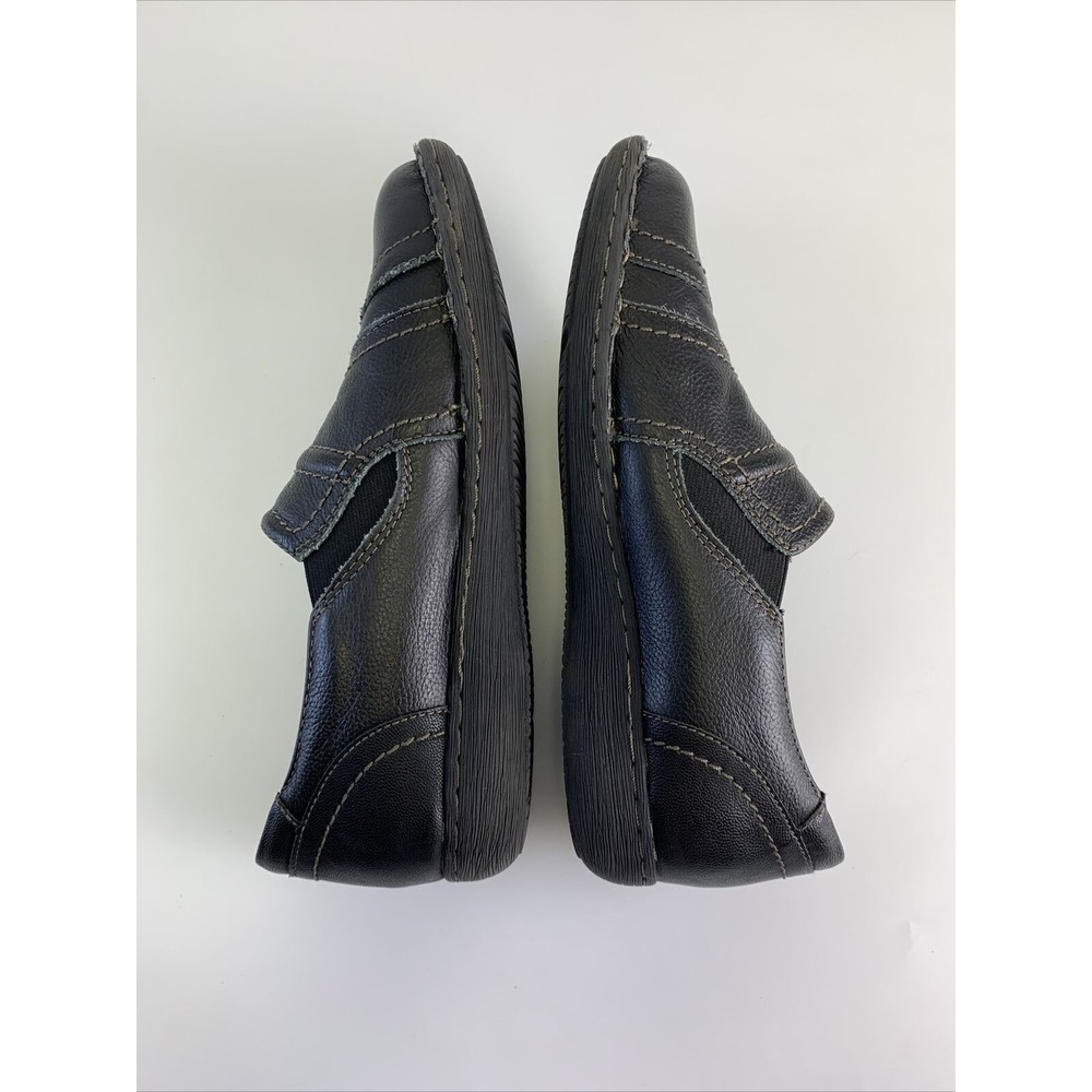 Earth Origins Tamara Tami Slip On Shoe Black Leather Comfort Medallion Womens 9 - Picture 7 of 10